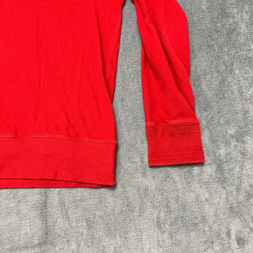 Polo by Ralph Lauren Sweater Mens Large Red Cotton Pony Logo Mock Neck Winter